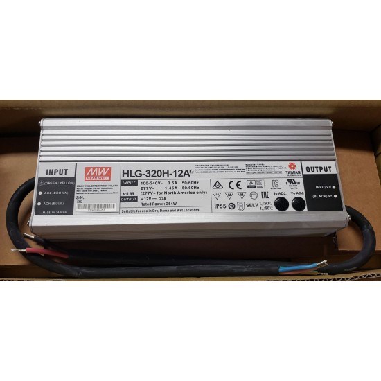Mean Well 12vDC 22a power supply