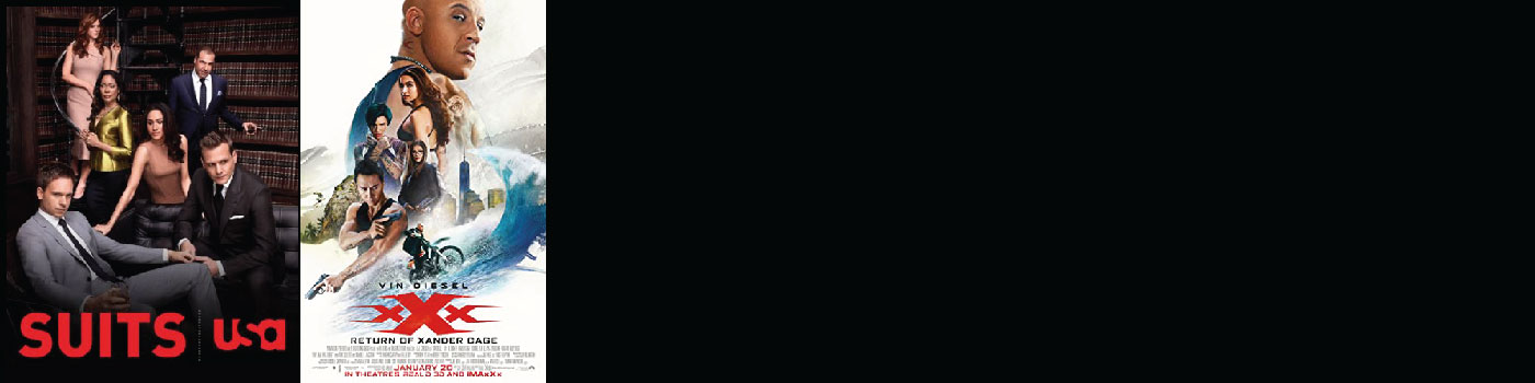 Suits and xXx Return of Xander Cage Posters