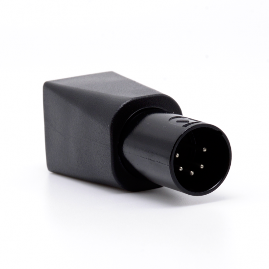 Molded one piece 5-pin XLR to RJ45 Adaptor